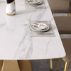 Luxurious Glossy Marble Dining Table / Lixra