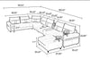 Trendy leather Comfortable Sectional Sofa