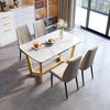Marble Extendable Dining Table Set / Lixra