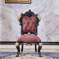 Elegant European Leather Dining Chairs Set of 4 / Lixra