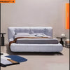Bewitching Design Velvet Fabric Upholstered Bed / Lixra