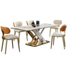 6-Seater Modern Marble Dining Table Set