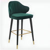 Set Of 3 Stylish Velvet Upholstered Bar Stool / Lixra