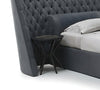Exquisite Designed Tufted Velvet Fabric Bed / Lixra