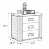 Set Of 2 Triple Drawer Nightstand