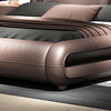 Luxurious Modern Wooden Leather Bed / Lixra