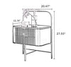 Set Of 2 Glossy Finish Wooden Nightstand