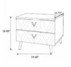 Set Of 2 Modern Design Wooden Night Stand