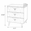 Modern Glossy Finish Wooden Nightstand