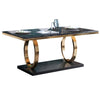 Fine Finish Marble Top Dining Table Set