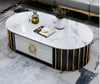 Modern Designed Coffee Table with Metal Finish / Lixra
