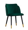 Set Of 4 Nordic Velvet Dining Chairs