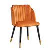Set Of 4 Nordic Velvet Dining Chairs