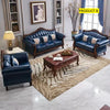 European Stylish Leather Wooden Sofa Set / Lixra