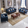 European Stylish Leather Wooden Sofa Set / Lixra