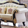 European Elegant Antique Leather Sofa Set / Lixra