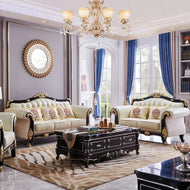 Elegant Liville Antique Leather Sofa Set / Lixra