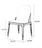 Leather Upholstered Modern Dining Chair for 4