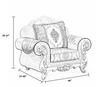 Liville Style European Fabric Sofa Set With Chaise