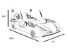 Trendy Leather Unique Kid's Car Bed