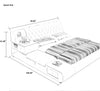 Button-Tufted Design Exquisite Leather Bed / Lixra