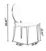 Set Of 4 Metal Base Dining Chairs