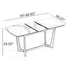 Marble Extendable Dining Table Set