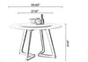 Elegant Design Marble-Top Dining Table