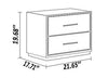 Leather Finish Wooden Night Stand