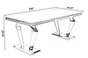 High-Quality Sturdy Glass-Top Dining Table