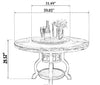 Elegant Designed Marble Dining Table Set