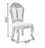 Set Of 4 Fine Fabric Dining Chairs