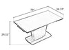 Italian Minimalist Marble Extended Dining Table