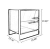 Set Of 2 Modish Light Wooden Night Stand