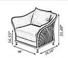 Fabric Upholstery 3-pcs Modern Sofa-Set