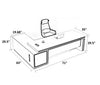 White And Grey Wooden Office Computer Desk