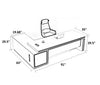 White And Grey Wooden Office Computer Desk