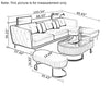 Exquisite Style Luxurious Leather Sectional Sofa With Stool
