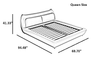 Cozy Modern Leather Upholstery Bed