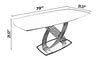 X-Based Marble Finish Dining Table