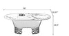 Oval-Shaped Marble Dining Table Set / Lixra