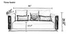 Modern 3-Pcs Leather Sofa Set