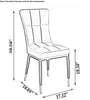 Set Of 4 Cozy Comfort Leather Dining Chairs