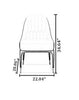 Set Of 6 Spacious Comfort Leather Chairs