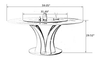 Luxurious Round Dining Table Set