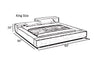 Contemporary Trailblazing Design Comfy Fabric Bed / Lixra