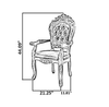 4 Piece Wooden Crafted Dining Chairs
