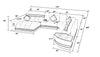 Modern Luxurious Leather Sectional Sofa Set / Lixra