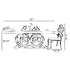 Ravishing Marble Modern Dining Table Set
