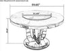 Matte Finish Round Dining Table Set